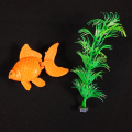Z1191 本物そっくり！イミテーション金魚・水草セット