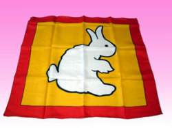 プリントシルク（アヒルとウサギ）