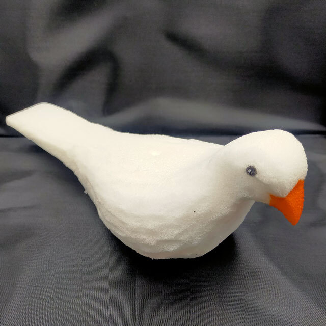 スポンジ鳩」手品用の白いハト。鳩を出すマジックが簡単にできます