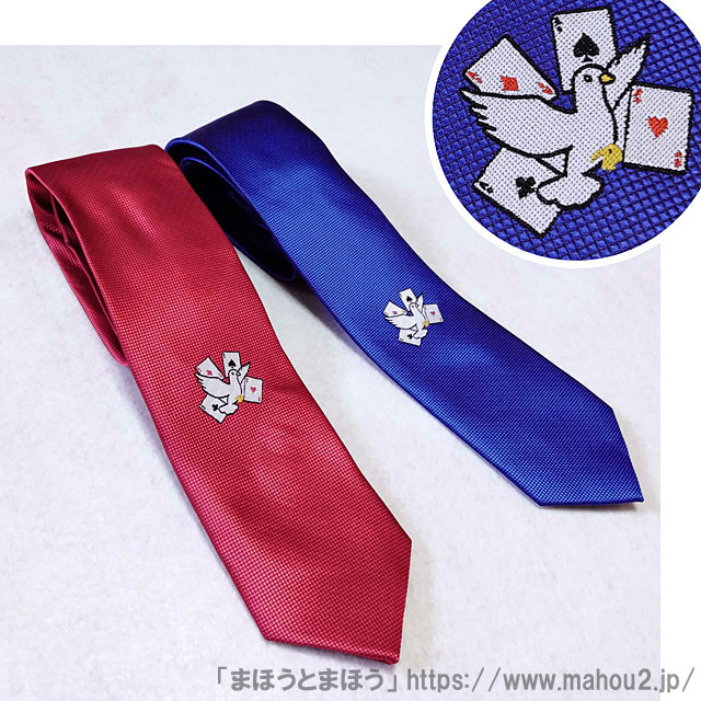 ネクタイ［ハト＆トランプ］