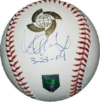 イチロー直筆サイン09年WBC優勝日付書込公式ボール 株式会社メジャー