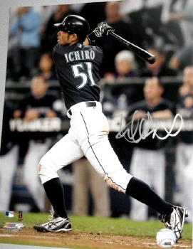 イチロー直筆サイン大リーグ初サヨナラ本塁打大型写真