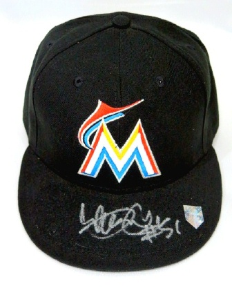 イチロー直筆サイン#51マーリンズ試合モデルキャップ(帽子)