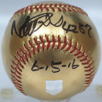 イチロー直筆サイン4257本世界安打記録24ktゴールドボール