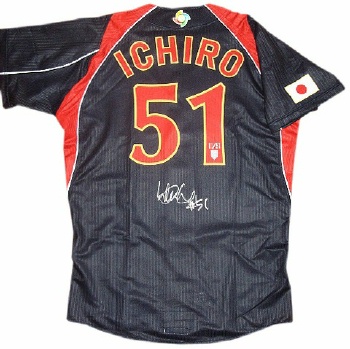 GW値下げ イチロー 2009 WBC ビジタージャージ 直筆サイン入り WBC 株式会社メジャースポーツ