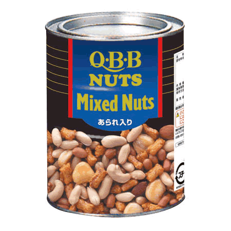 ＱＢＢ）ミックスナッツ　あられ入り！６２０ｇ