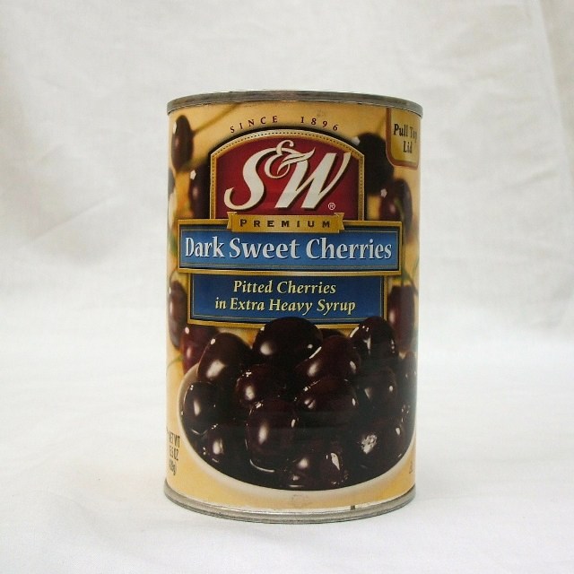 S＆W）　ダークスィートチェリー 全形（枝なし・種抜き） ４号缶　４３９ｇ　