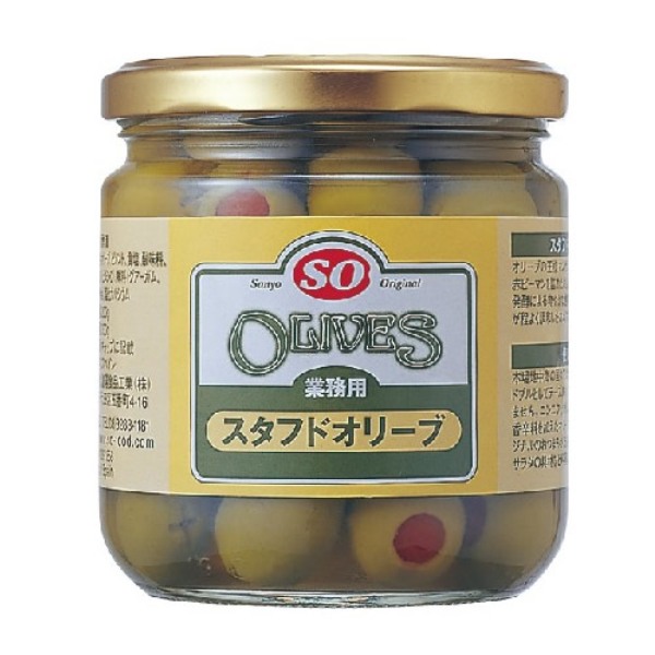 オードブルに最適、おしゃれ！ＳＯ）　スタフドオリーブ　３３０ｇ