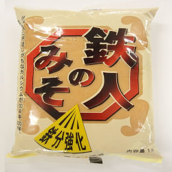 福山醸造　トモエ　鉄入りの味噌「鉄人のみそ」１ｋｇ