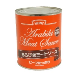 ハインツ）　あらびき　ミートソース　２号缶　８２０ｇ