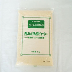 カゴメ)　国産 白いんげん豆ピューレー (冷凍) １ｋｇ　　