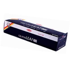 業務用　薄板状ゼラチン　リーフ４００ 　３００ｇ 1枚２．５ｇ
