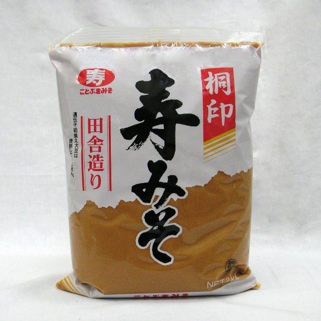 桐印　寿みそ　田舎造り（赤）２ｋｇ