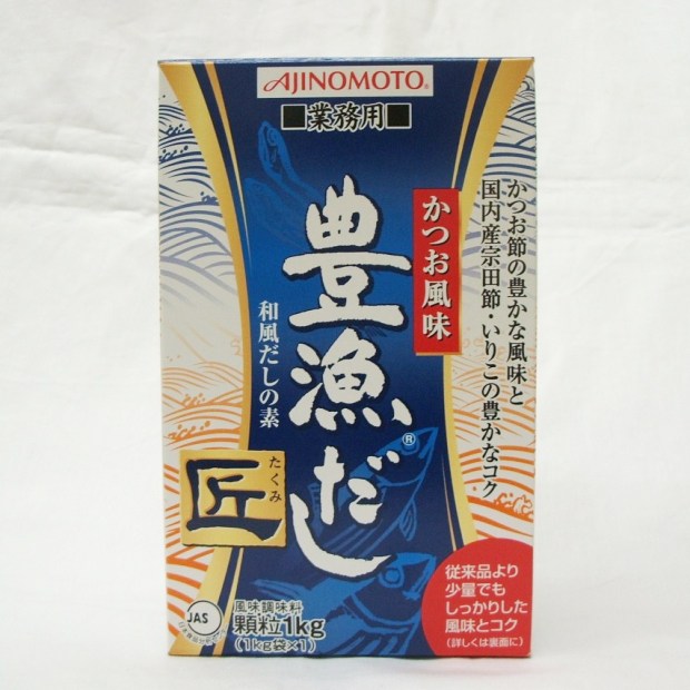 かつお節の豊かな風味と国内産宗田節・いりこの豊かなコク！味の素）　豊漁だし　匠　１ｋｇ