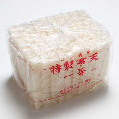 国内加工 角寒天バラ 100本 | 信州寒天製造・販売 株式会社マツキ