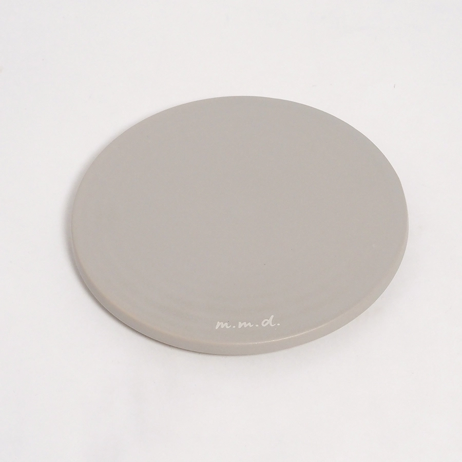 ディープリムプレート ふた / ライトグレー / maison line / 瀬戸焼