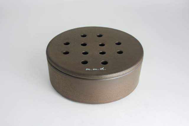 蚊やり器 / 瀬戸焼/ブロンズ