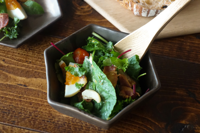 m.m.d. / 中鉢2枚 + 箸置き2個 + 箸2膳セット / ローズ + グレー