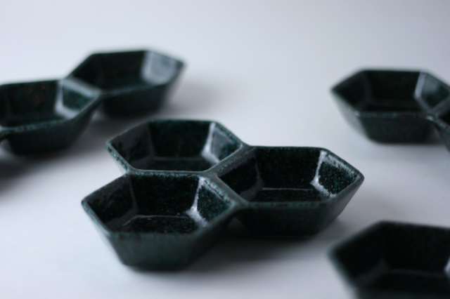 m.m.d. / 豆小鉢 三連 / うのふ・青唐津 | m.m.d.(エムエム