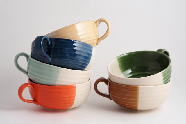 ろくろ目スープカップ