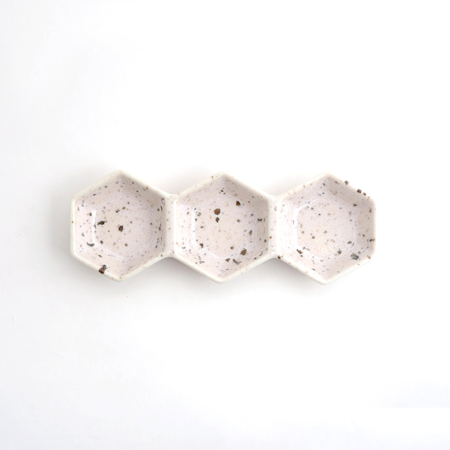 豆小鉢 三連 / うのふ・青唐津 / 瀬戸焼