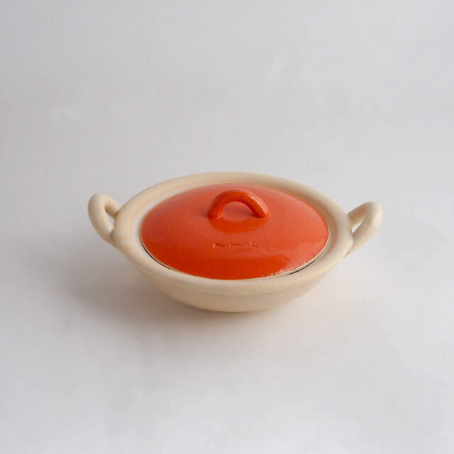 目玉焼き鍋 / true colors line / 瀬戸焼/朱