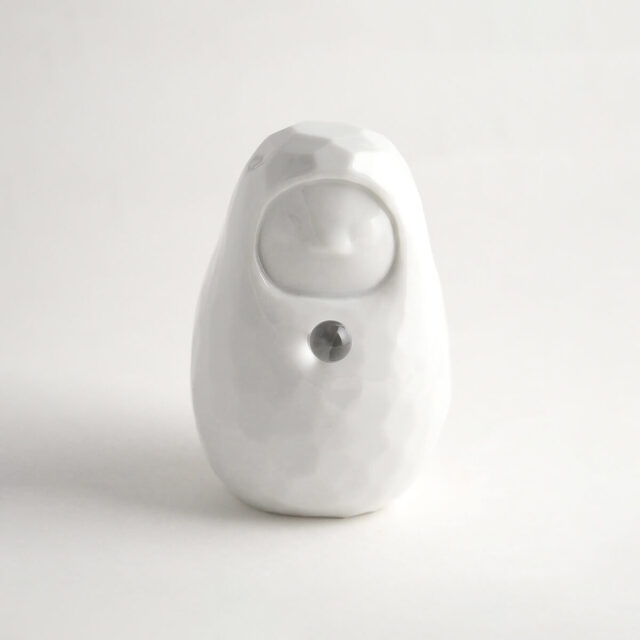 だるま×天然石】Jeramic DARUMA / 白 / 1体 / ギフトラッピング付き