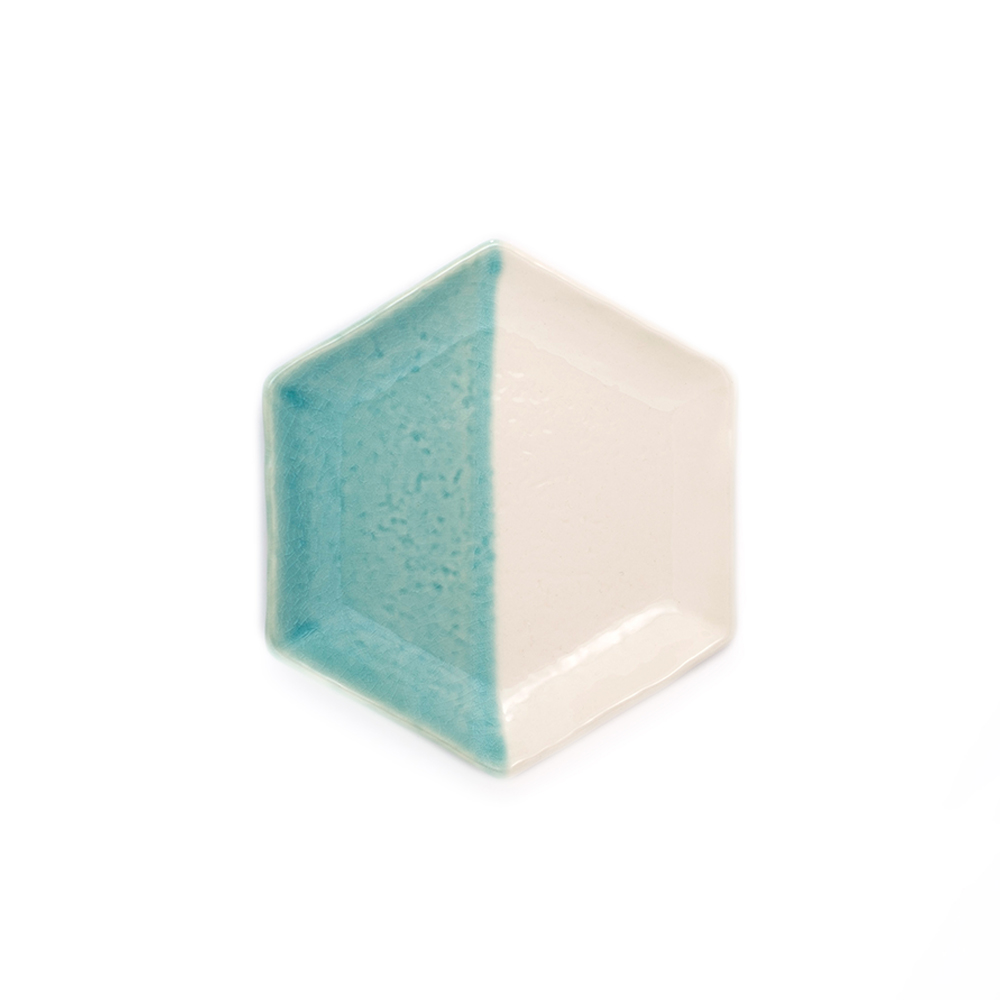 取皿 5分掛け / 青磁 / true colors line / 瀬戸焼