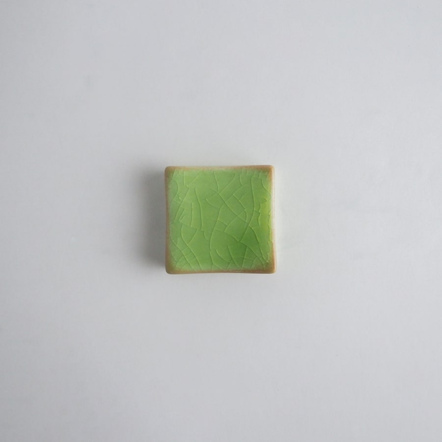 箸置き / グリーン / 瀬戸焼