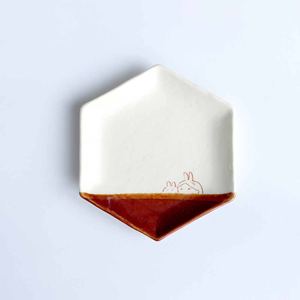 取皿 / チョコレート / イケガミヨリユキ コラボ / 瀬戸焼