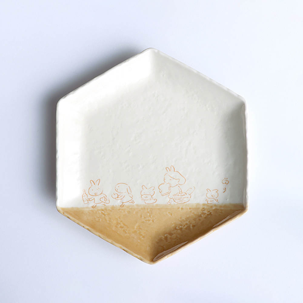 パンプレート / マスタード / イケガミヨリユキ コラボ / 瀬戸焼