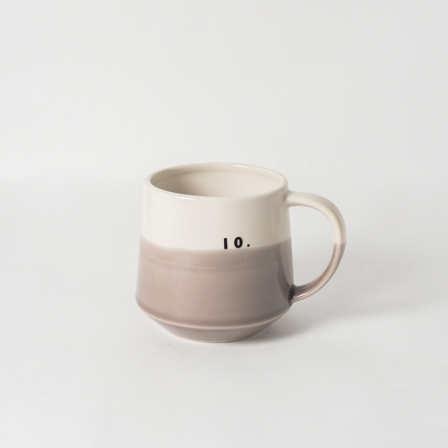 ACORN マグカップ 「10th」 / グレーパープル / marriage colors line / 瀬戸焼