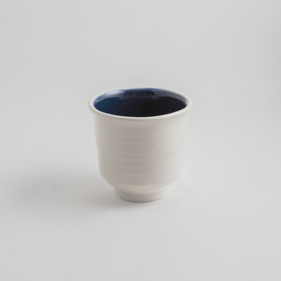 すずらん湯呑み / ルリ / true colors line / 瀬戸焼