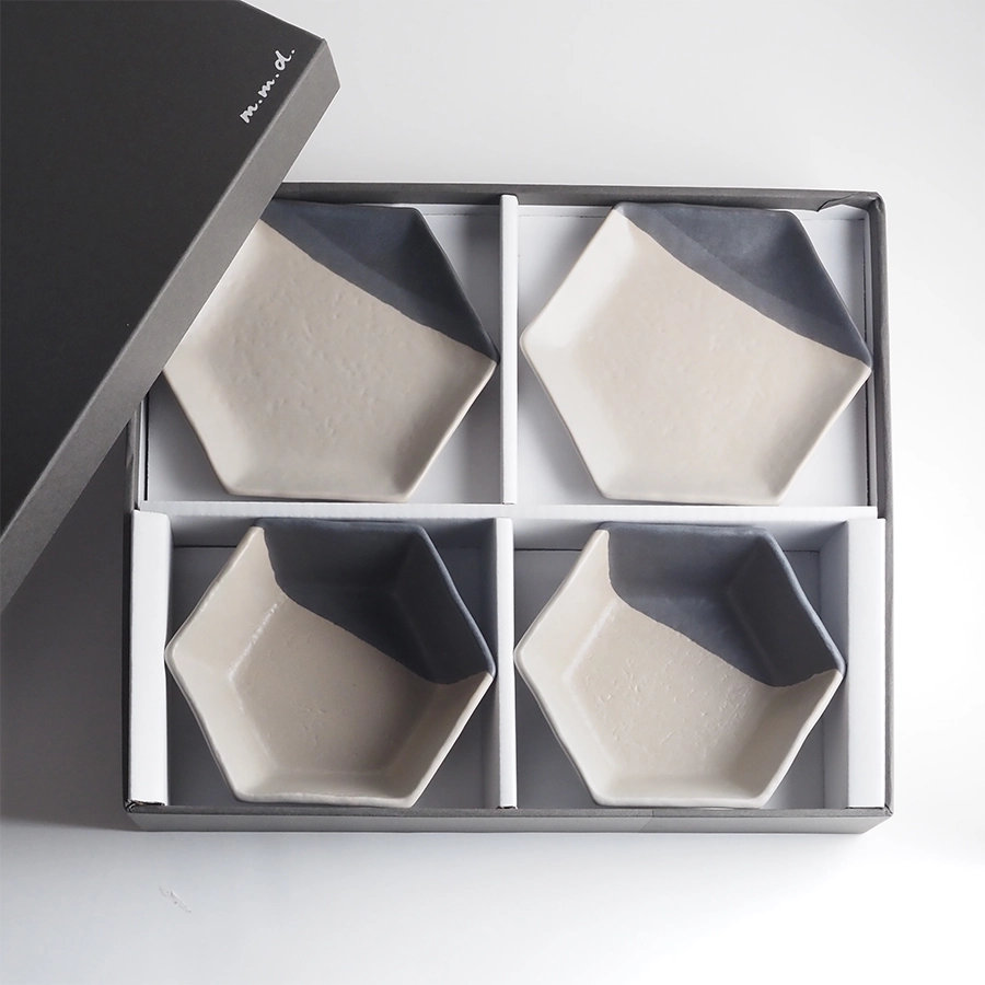 中鉢・取皿セット / maison line / ギフトボックス＆熨斗付き / 瀬戸焼