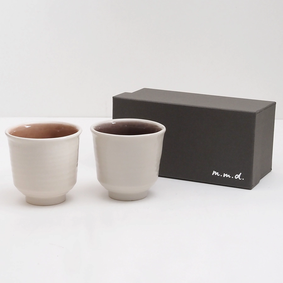 すずらん湯呑み2個セット / marriage colors line / ギフトボックス＆熨斗付き / 瀬戸焼