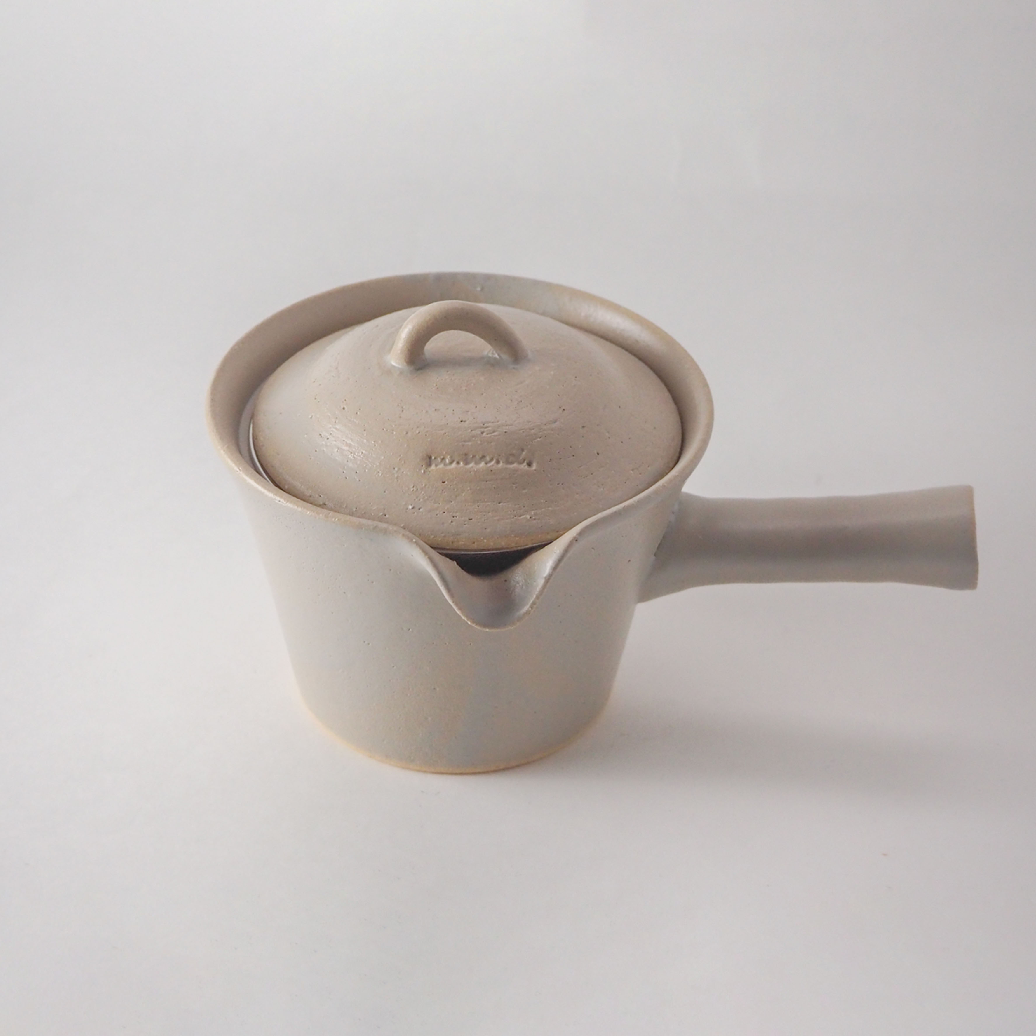 急須 大 / ライトグレー / maison line / 瀬戸焼