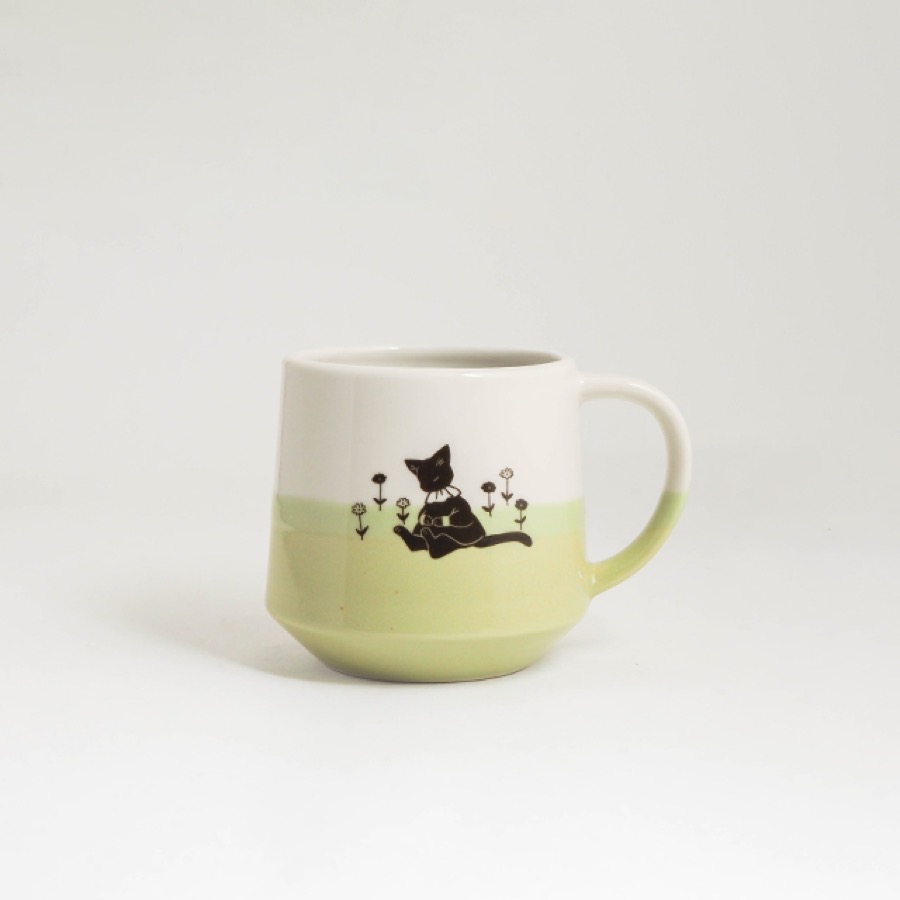 ACORNマグカップ「Black Cat」 / tono「Morning Walk」シリーズ / 瀬戸焼