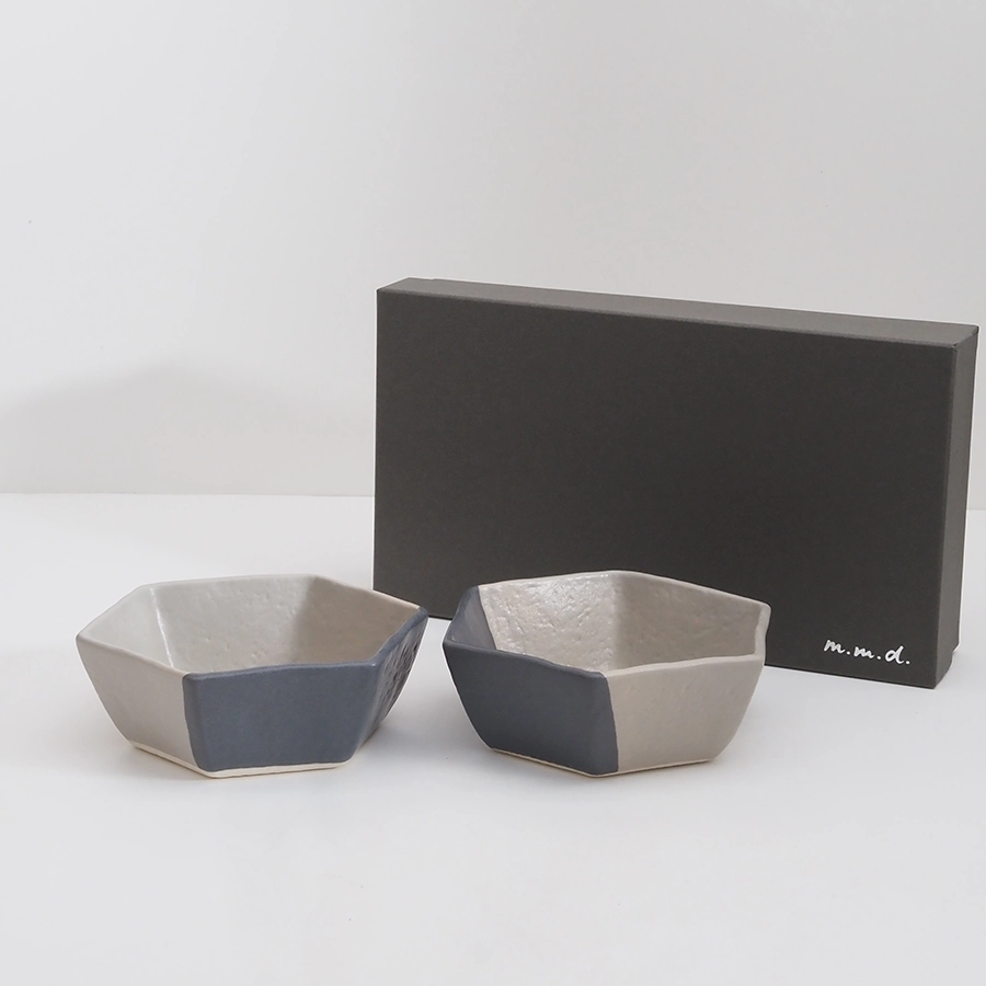 中鉢2個セット / maison line / ギフトボックス＆熨斗付き / 瀬戸焼