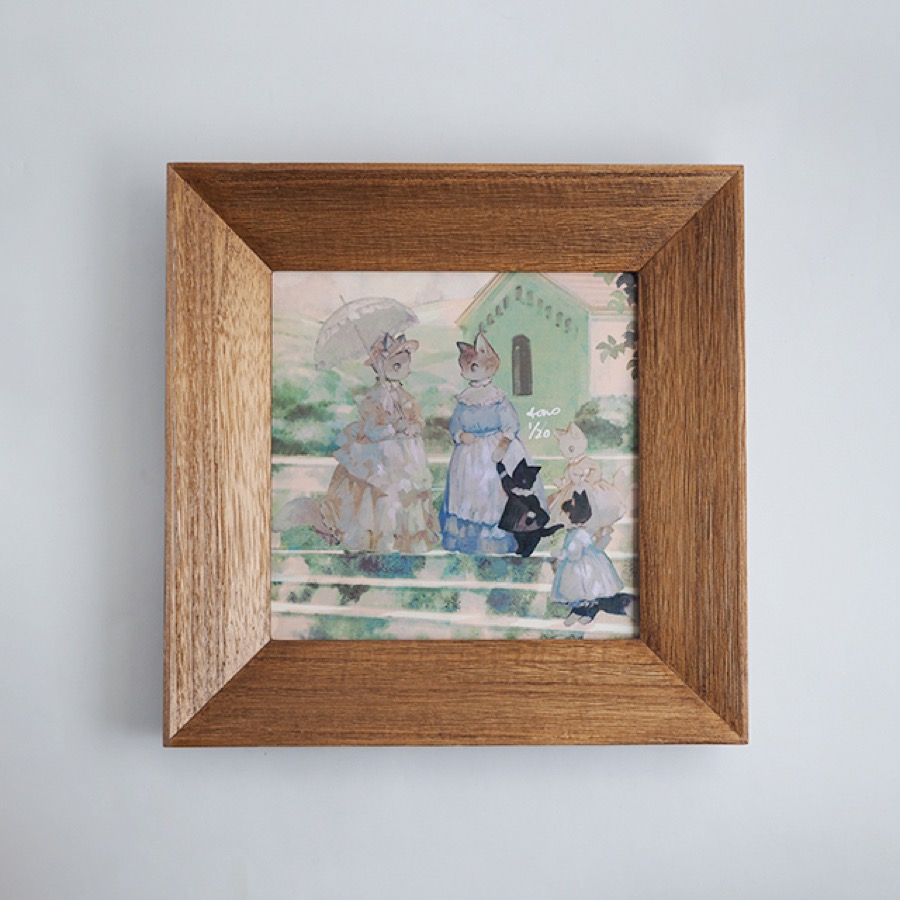 tono 複製原画「Morning Walk」/ Art Potteryシリーズ / 瀬戸焼