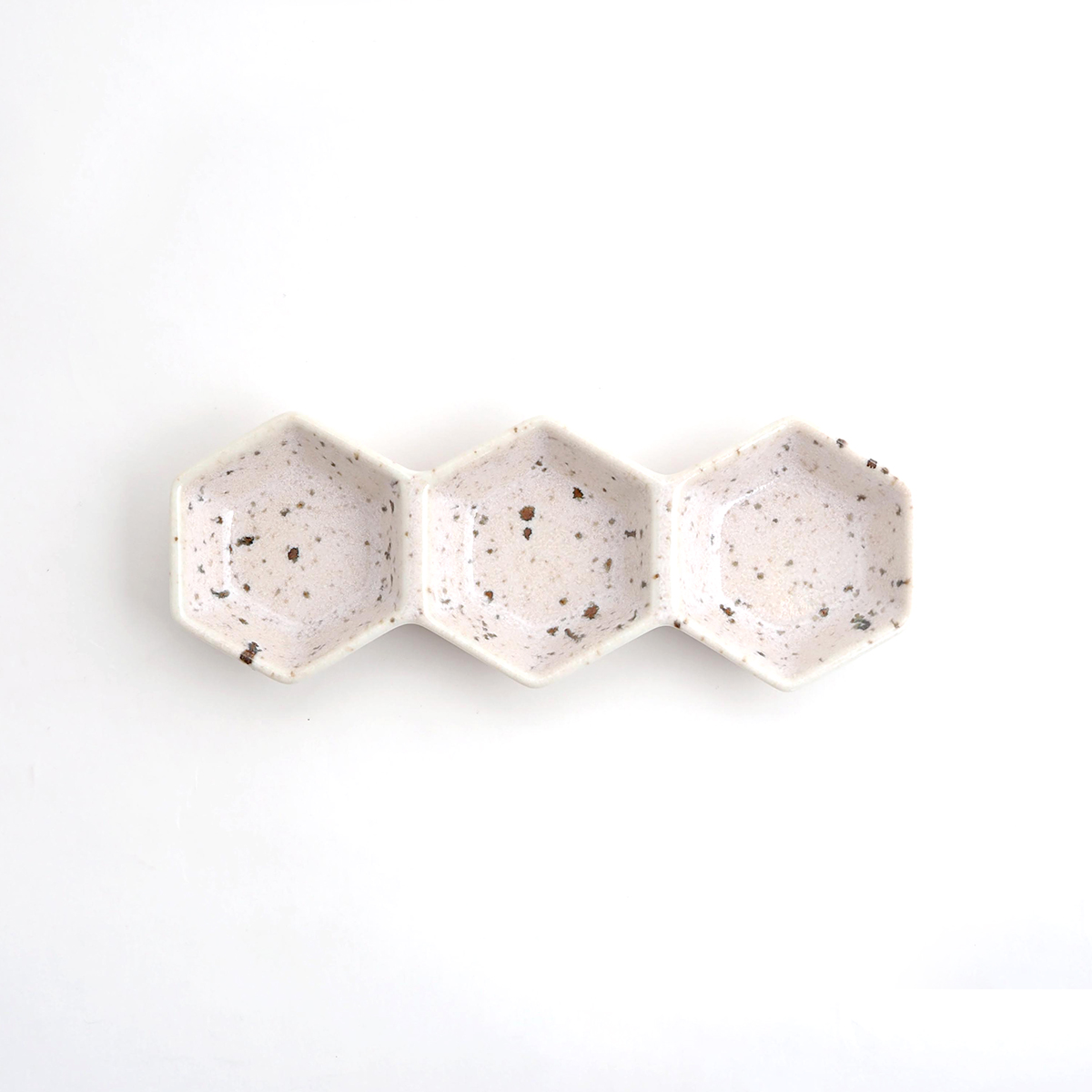 豆小鉢 三連 / うのふ・青唐津 / 瀬戸焼