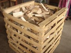 いろんな形の薪端材　木箱入り　500ｋｇ