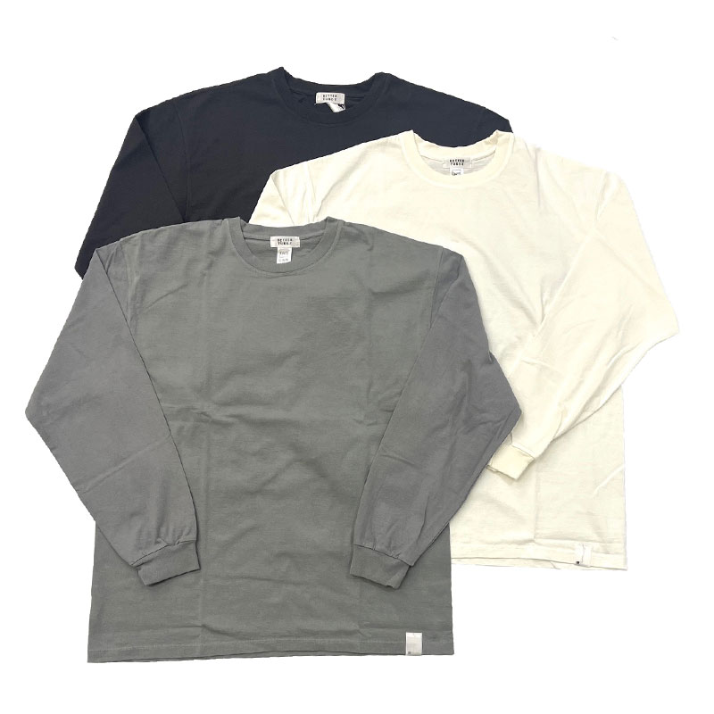 ベター BETTER  クルーネックロンTEE ロングスリーブ L/S BOX TUBE T-SHIRT BTR2202NL