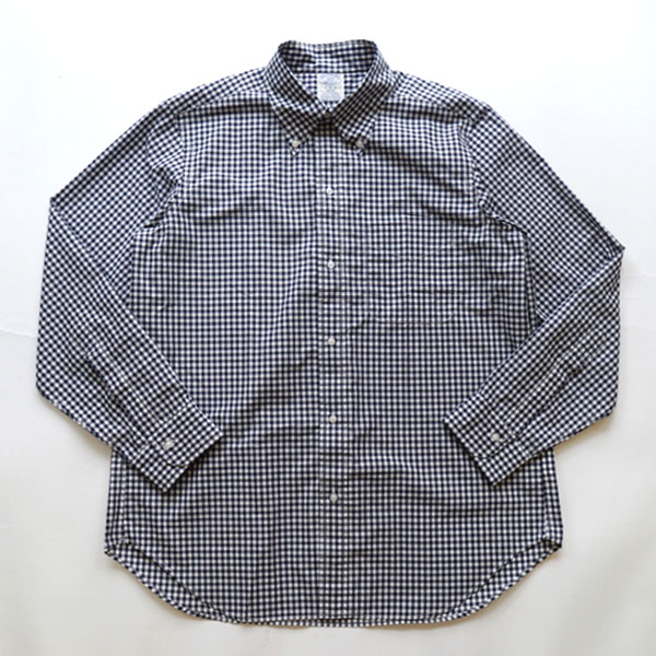 ブルーウォーター BLUE WATER ボタンダウン ブロードギンガムシャツ オウンメイク White/Navy