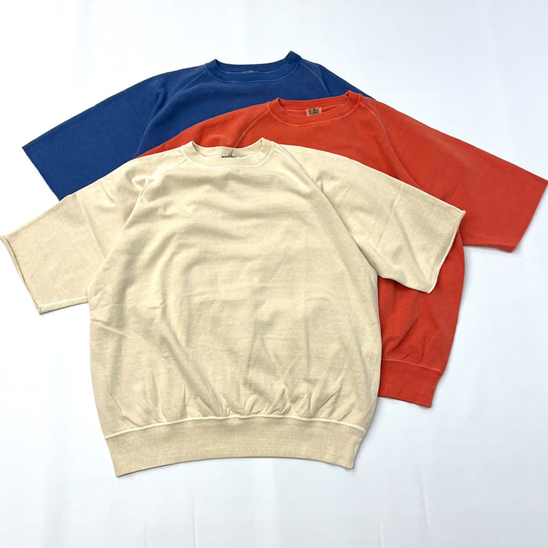 ダブルワークス DUBBLE WORKS ピグメント染め カットオフスウェット Pigment Cut Off Sleeve Sweat Shirt Lot.74001PD