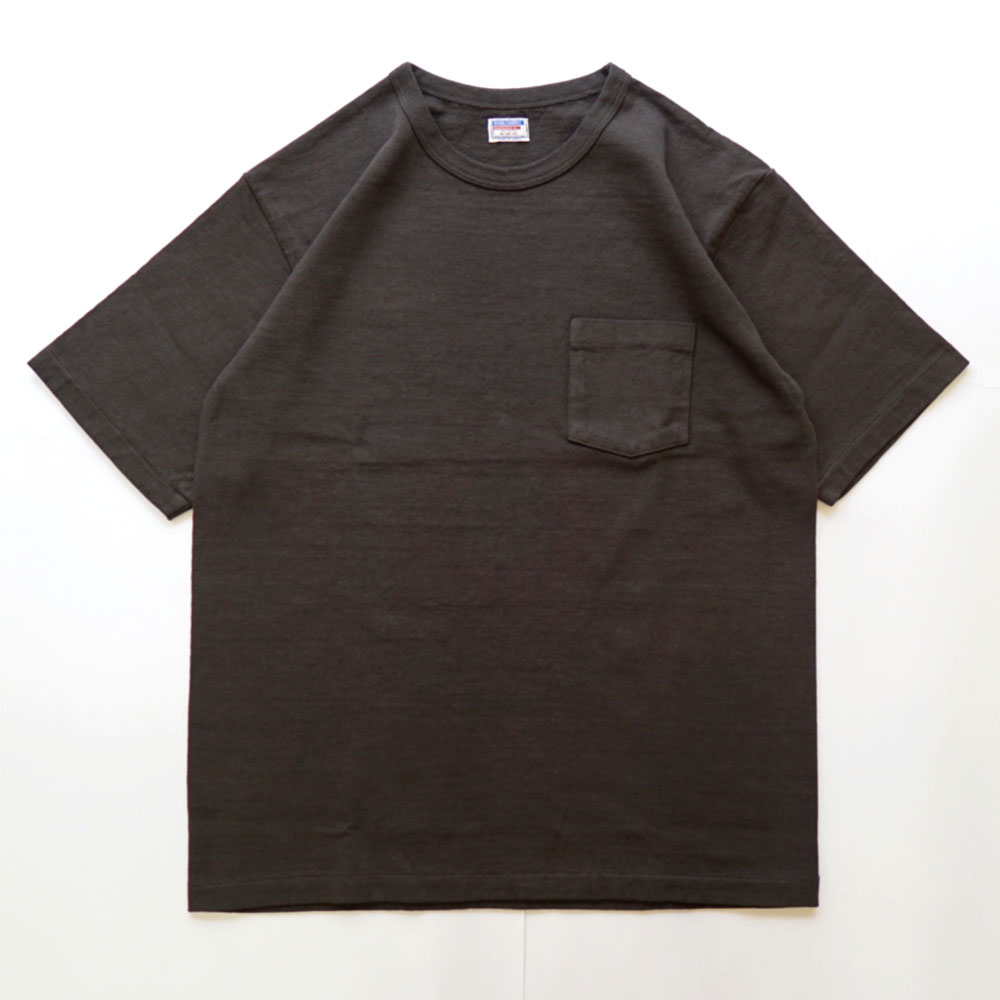 ダブルワークス DUBBLE WORKS 8番手 度詰め丸胴天竺 ポケットTシャツ HEAVY WEIGHT POCKET TEE Lot.37002 SUMIKURO