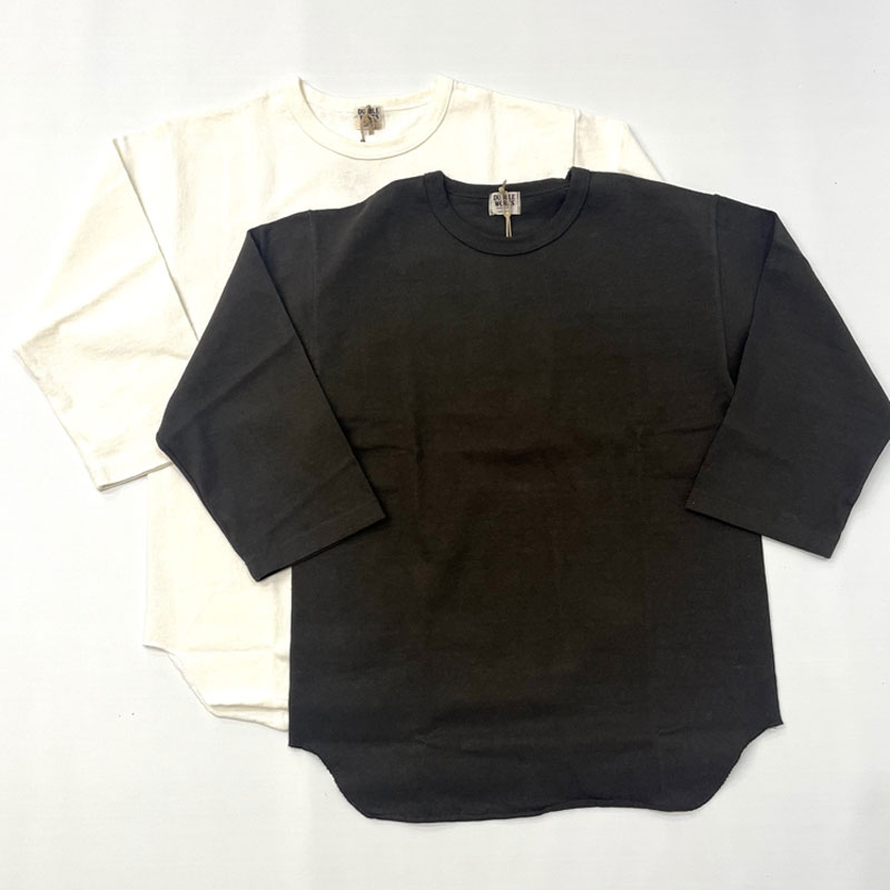 ダブルワークス DUBBLE WORKS 8番手 度詰め丸胴天竺 Heavy Weight Baseball Tee 7分袖 Tシャツ 58105