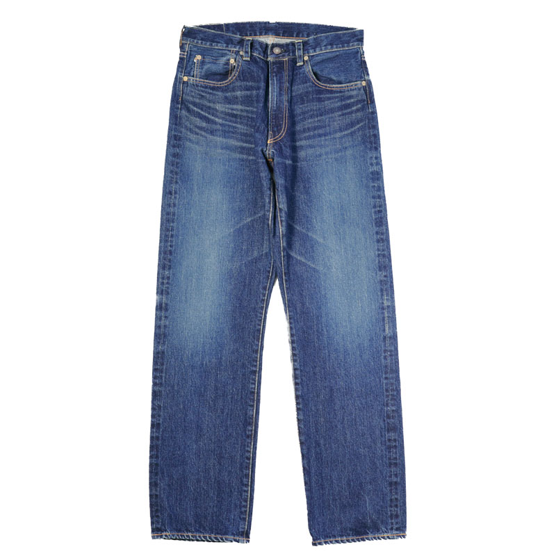 エフオービーファクトリー FOB FACTORY セルビッチ ユーズドウォッシュ 5P SELVEDGE BLUE USED WASH F159