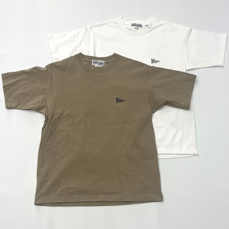ハッピーキャンパー HAPPY CAMPER 8オンス アメリカンコットンTシャツ Malibu Flag EMB