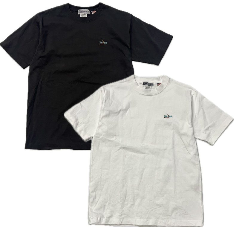 ハッピーキャンパー HAPPY CAMPER 8オンス アメリカンコットンTシャツ San diego EMB