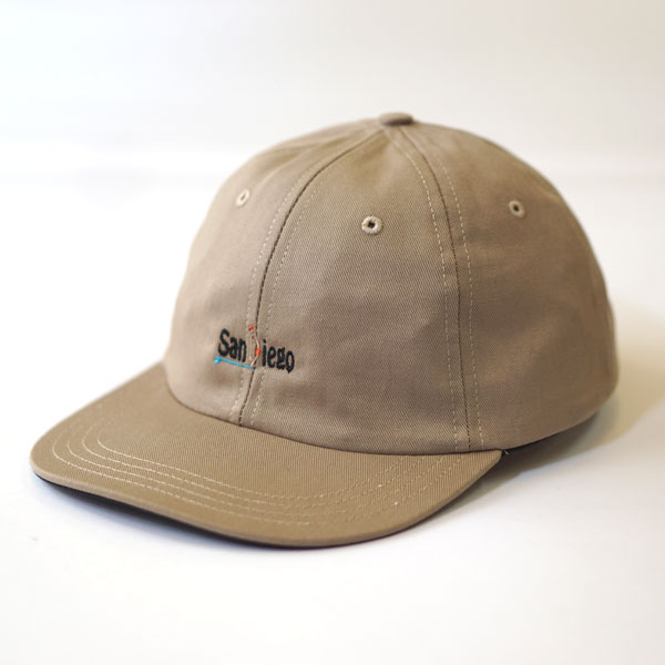 ハッピーキャンパー HAPPY CAMPER コットンツイル 6Pキャップ Sandiego EMB Beige